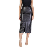 ICHI Black Polyester Skirt -   -  ICHI.